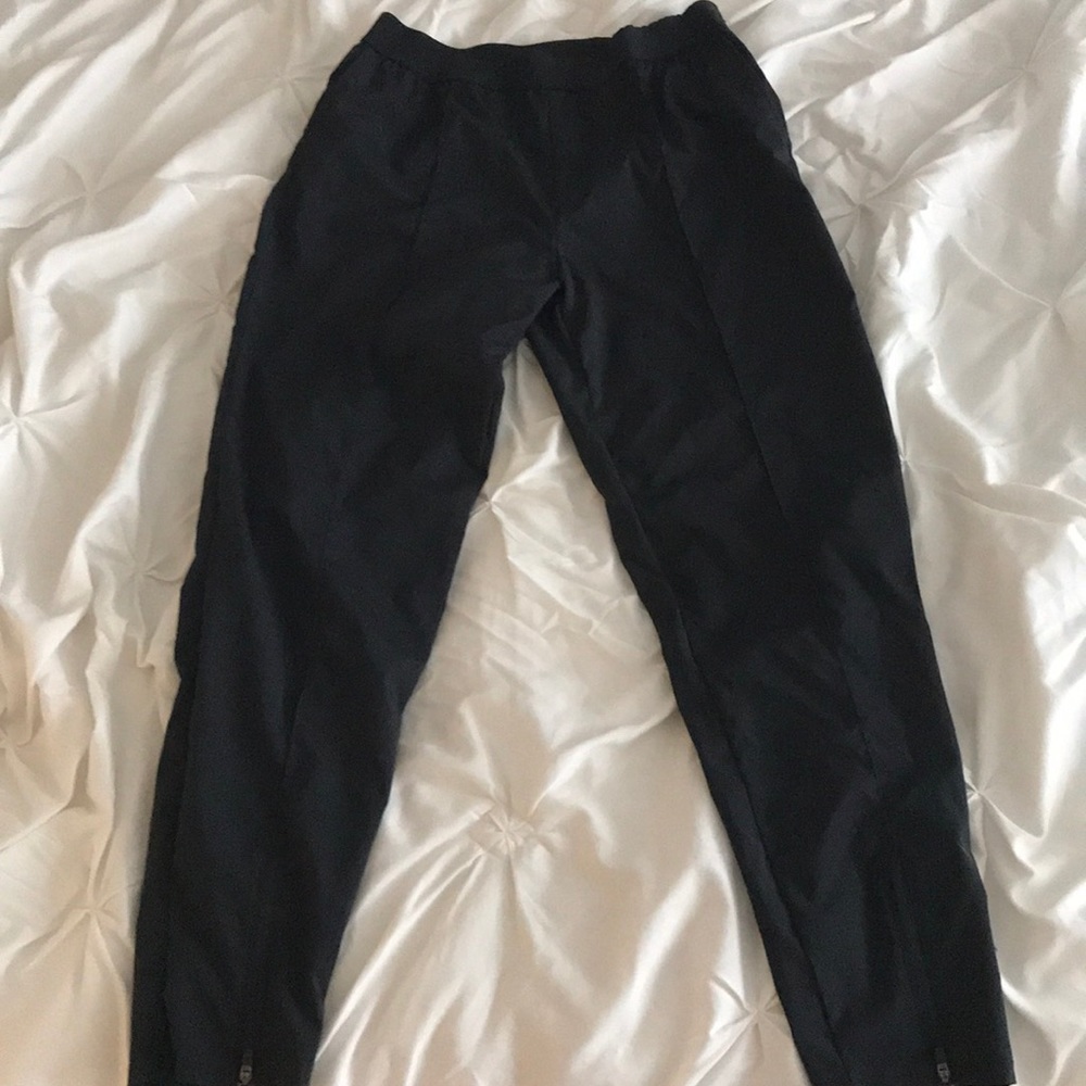 Black athletic joggers